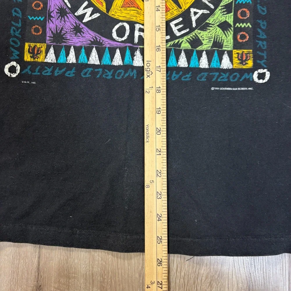 VTG New Orleans French Qaurter T Shirt Single Stitch Medium Black 1991 Vintage